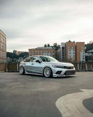 Honda Civic 11th Gen FE1 FE2 FE4 2022-ON & Civic 11th Gen FL1 FL2 FL4 2022-ON with Aftermarket Parts - V1 Style Front Lip Spliter PP from Yofer USA