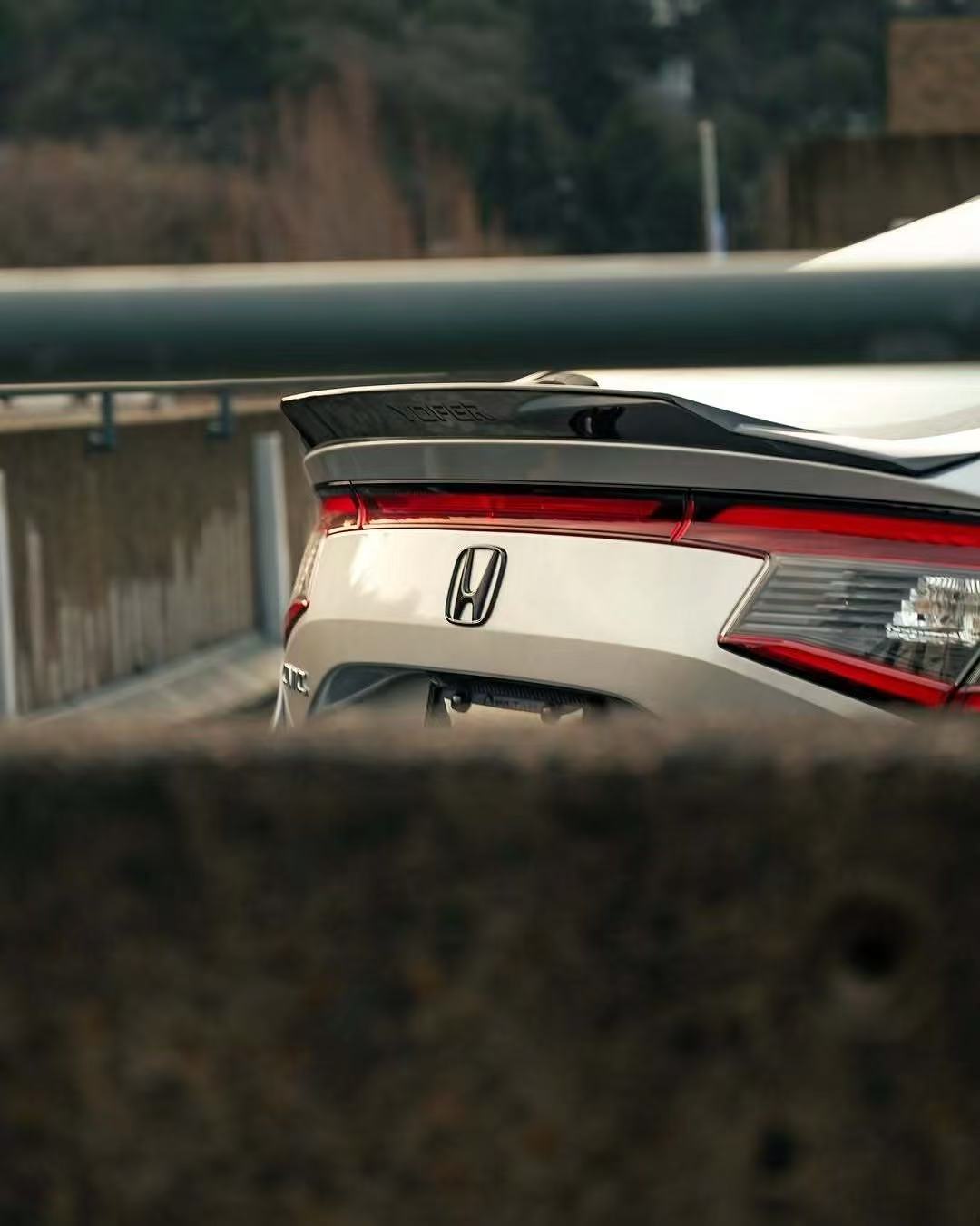 Honda Civic 11th Gen FE1 FE2 FE4 2022-ON with Aftermarket Parts - V1 Style Rear Spoiler ABS from Yofer USA