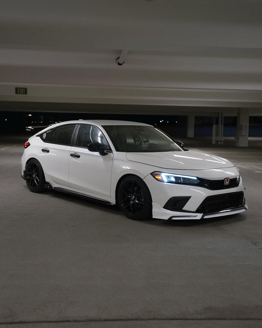 Honda Civic 11th Gen FE1 FE2 FE4 2022 2023 2024 & Civic 11th Gen FL1 FL2 FL4 2022 2023 2024 with Aftermarket Parts - V1 Front Lip Splitter PP from Yofer USA