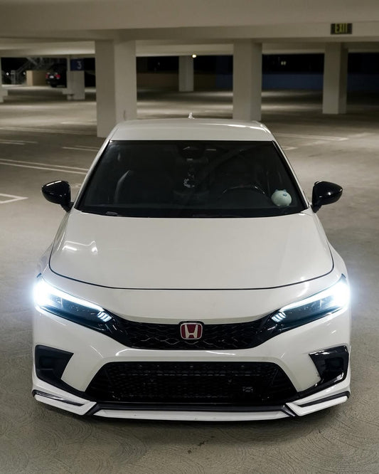 Honda Civic 11th Gen FE1 FE2 FE4 2022 2023 2024 & Civic 11th Gen FL1 FL2 FL4 2022 2023 2024 with Aftermarket Parts - V1 Front Lip Splitter PP from Yofer USA