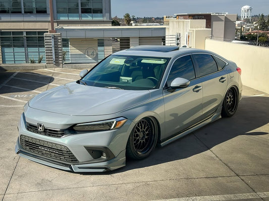 Honda Civic 11th Gen FE1 FE2 FE4 2022-ON & Civic 11th Gen FL1 FL2 FL4 2022-ON with Aftermarket Parts - Side Skirts PP from Yofer USA