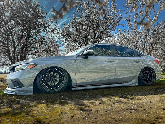 Honda Civic 11th Gen FE1 FE2 FE4 2022-ON & Civic 11th Gen FL1 FL2 FL4 2022-ON with Aftermarket Parts - Side Skirts PP from Yofer USA