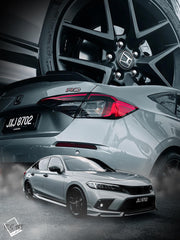 Honda Civic 11th Gen FE1 FE2 FE4 2022-ON & Civic 11th Gen FL1 FL2 FL4 2022-ON with Aftermarket Parts - V1 Style Front Lip Spliter PP from Yofer USA