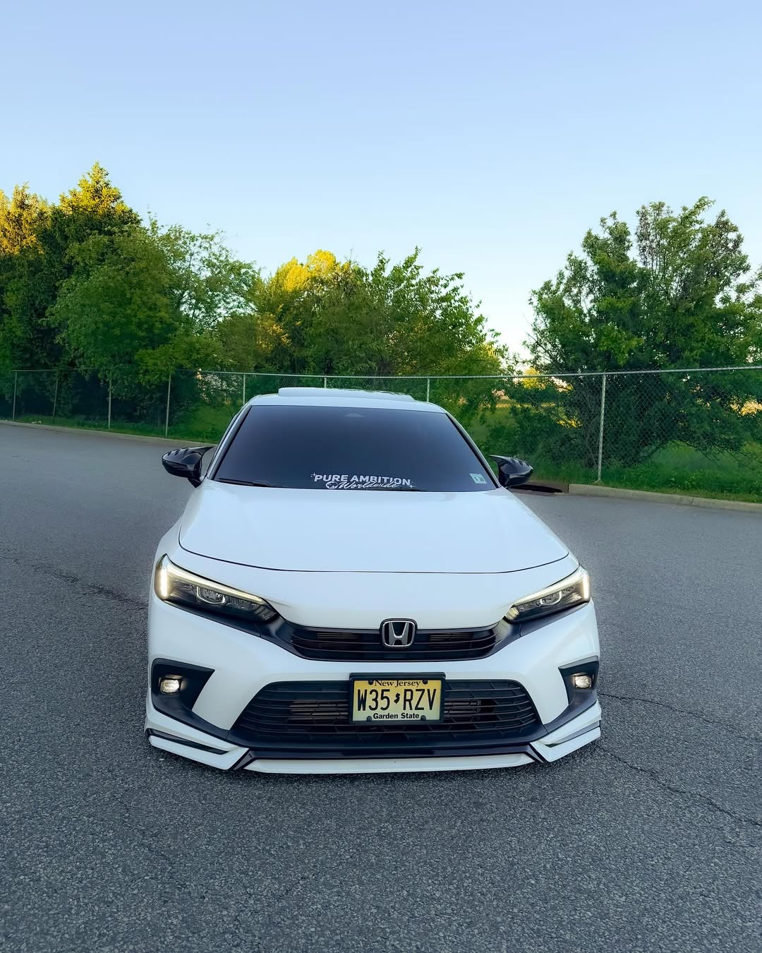 Honda Civic 11th Gen FE1 FE2 FE4 2022-ON & Civic 11th Gen FL1 FL2 FL4 2022-ON with Aftermarket Parts - V1 Style Front Lip Spliter PP from Yofer USA