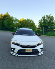 Honda Civic 11th Gen FE1 FE2 FE4 2022-ON & Civic 11th Gen FL1 FL2 FL4 2022-ON with Aftermarket Parts - V1 Style Front Lip Spliter PP from Yofer USA
