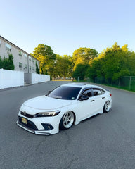 Honda Civic 11th Gen FE1 FE2 FE4 2022-ON & Civic 11th Gen FL1 FL2 FL4 2022-ON with Aftermarket Parts - V1 Style Front Lip Spliter PP from Yofer USA