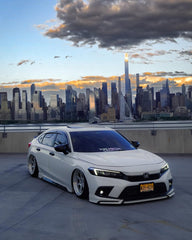 Honda Civic 11th Gen FE1 FE2 FE4 2022-ON & Civic 11th Gen FL1 FL2 FL4 2022-ON with Aftermarket Parts - V1 Style Front Lip Spliter PP from Yofer USA