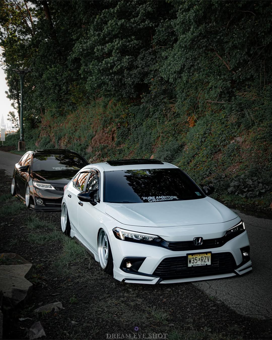 Honda Civic 11th Gen FE1 FE2 FE4 2022-ON & Civic 11th Gen FL1 FL2 FL4 2022-ON with Aftermarket Parts - V1 Style Front Lip Spliter PP from Yofer USA