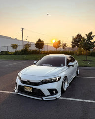 Honda Civic 11th Gen FE1 FE2 FE4 2022-ON & Civic 11th Gen FL1 FL2 FL4 2022-ON with Aftermarket Parts - V1 Style Front Lip Spliter PP from Yofer USA