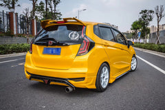 Honda Fit 3rd Gen GK3 GK4 GK5 GK6 GK7 GH7 GP5 GP6 2018 2019 2020 with Aftermarket Parts - Side Skirts PP from Yofer USA