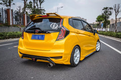 Honda Fit 3rd Gen GK3 GK4 GK5 GK6 GK7 GH7 GP5 GP6 2015-2020 with Aftermarket Parts - Side Skirts PP from Yofer USA
