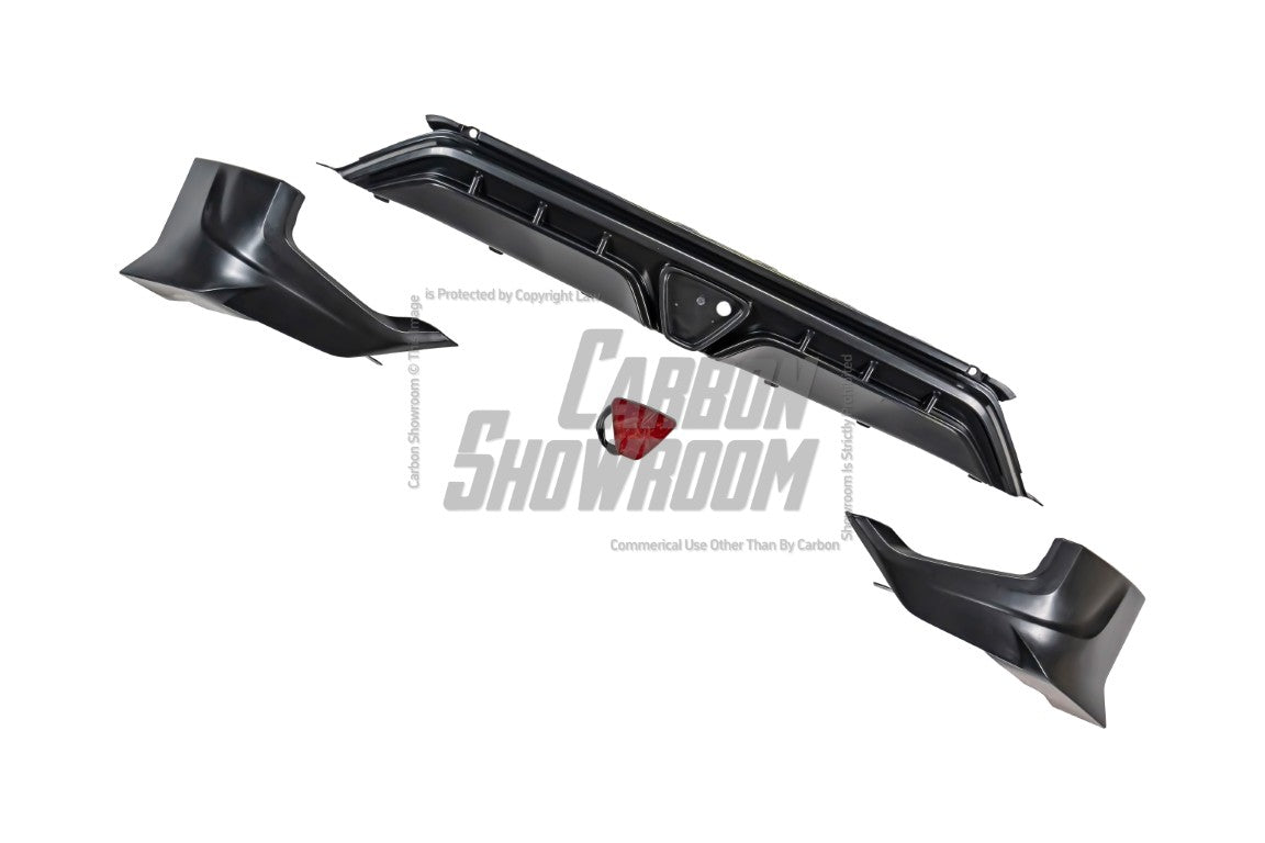 Honda Fit 3rd Gen GK3 GK4 GK5 GK6 GK7 GH7 GP5 GP6 2018 2019 2020 with Aftermarket Parts - Rear Diffuser & Canards PP from Yofer USA