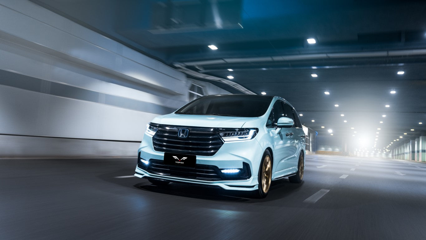 Honda Odyssey EX/EX-L/LX/Sport/Touring/Elite 2021-2024 with Aftermarket Parts - Front Lip PP from Yofer USA
