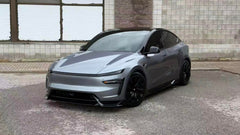 Tesla Model Y Juniper 2026-ON with Aftermarket Parts - Loong Flames Side Skirts PP Polypropylene from Yofer USA