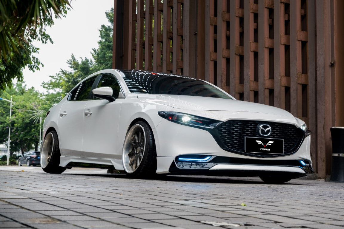 Mazda3 4th Gen BP 2019-ON with Aftermarket Parts - Full Body Kit PP Polypropylene & ABS from Yofer USA