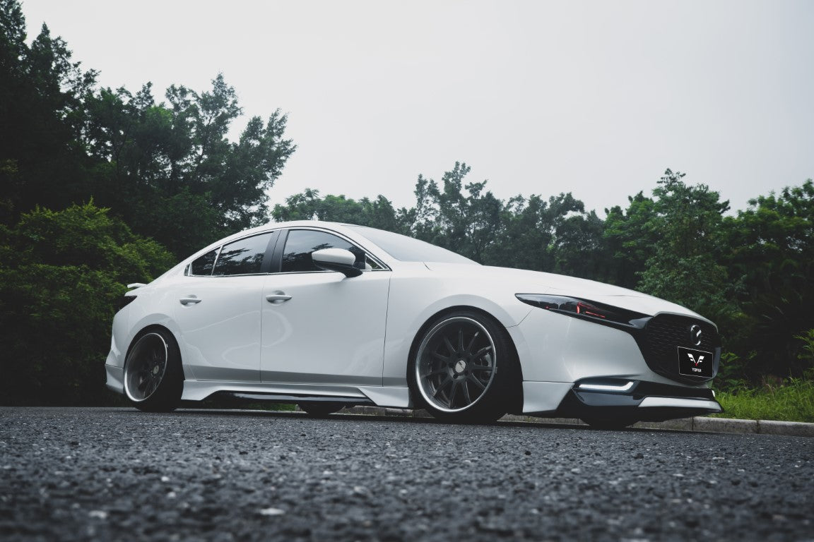 Mazda3 4th Gen BP 2019-ON with Aftermarket Parts - Full Body Kit PP Polypropylene & ABS from Yofer USA