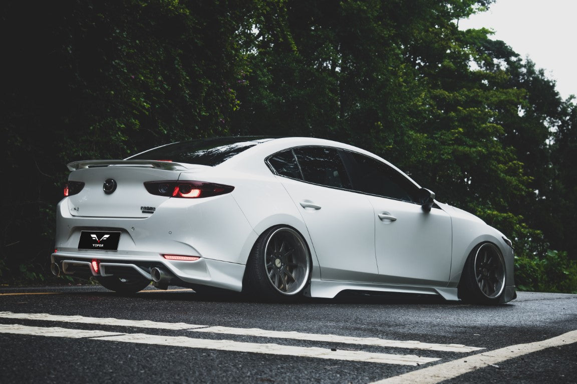 Mazda3 4th Gen BP 2019-ON with Aftermarket Parts - Full Body Kit PP Polypropylene & ABS from Yofer USA