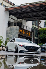 Mazda Mazda3 4th Gen BP 2019-ON with Aftermarket Parts - Front Lip Splitter PP from Yofer USA