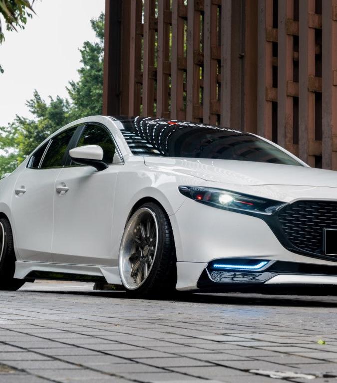 Mazda Mazda3 4th Gen BP 2019-ON with Aftermarket Parts - Side Skirts PP from Yofer USA