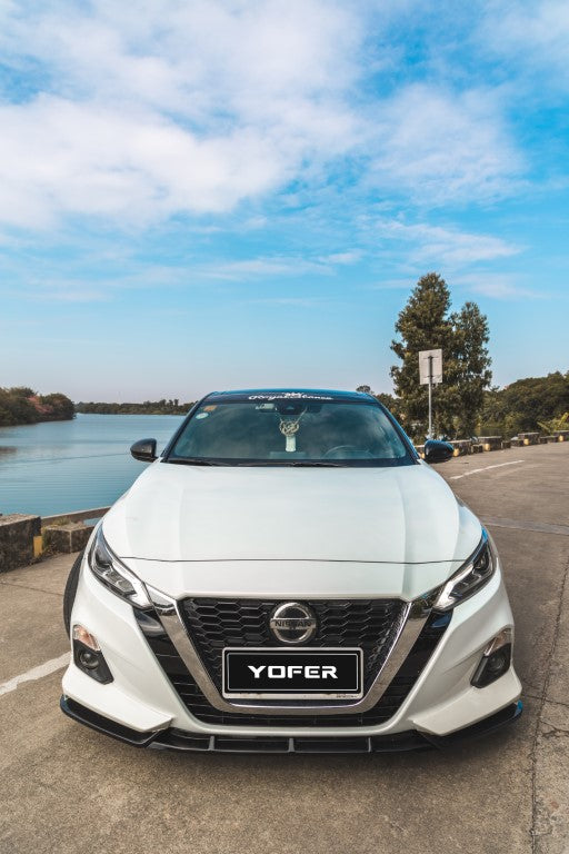 Nissan Altima L34 2019-2022 with Aftermarket Parts - Front Lip Splitter PP from Yofer USA