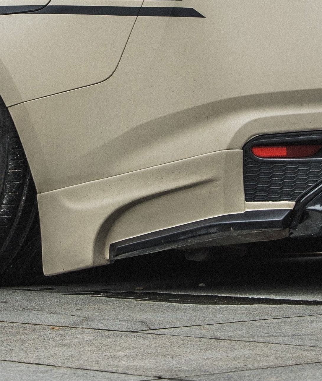 Nissan Altima L34 2019 2020 2021 2022 with Aftermarket Parts - Rear Diffuser & Canards PP from Yofer USA