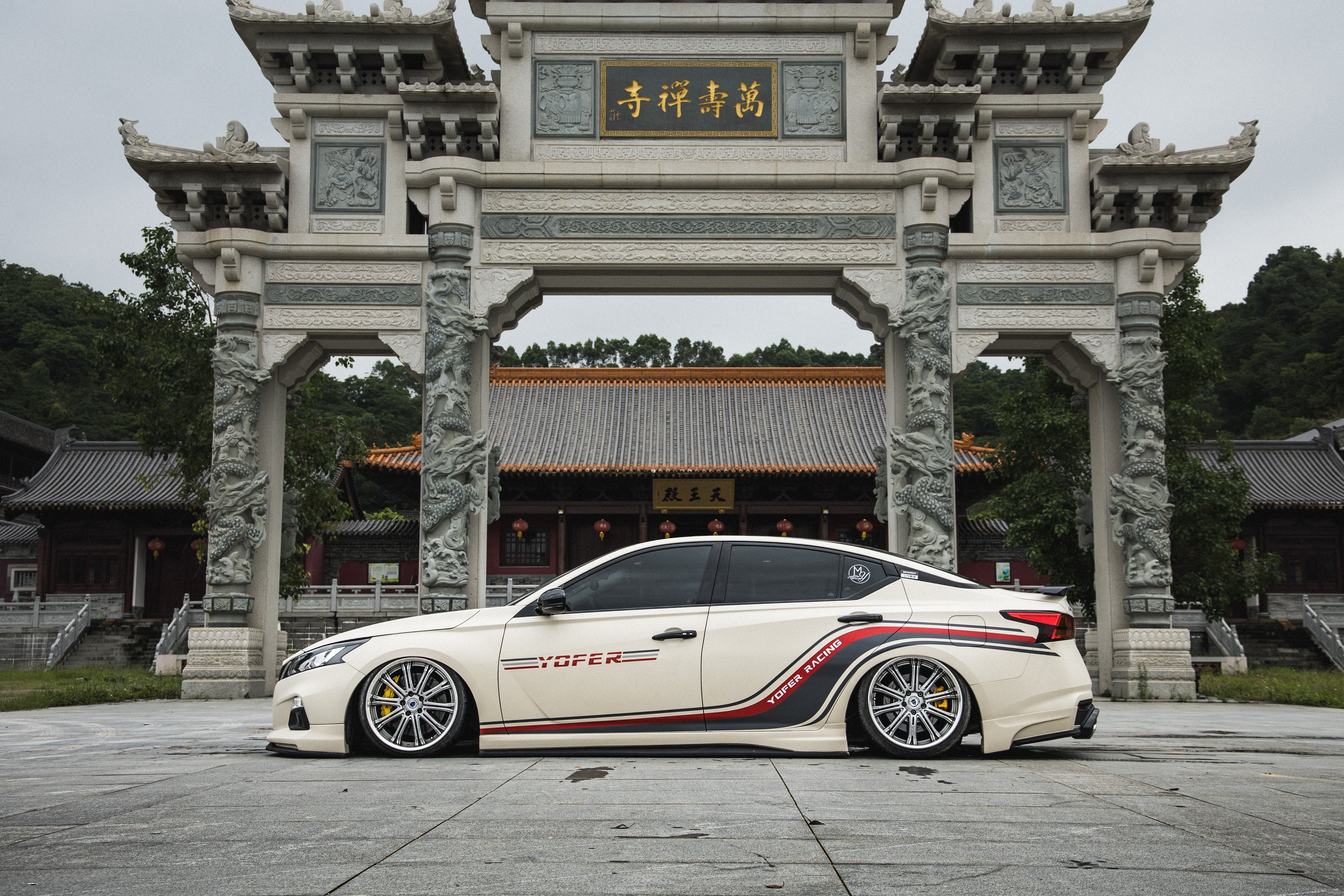 Tesla Nissan Altima L34 2019 2020 2021 2022 with Aftermarket Parts - Full Body Kit ABS from Yofer USA