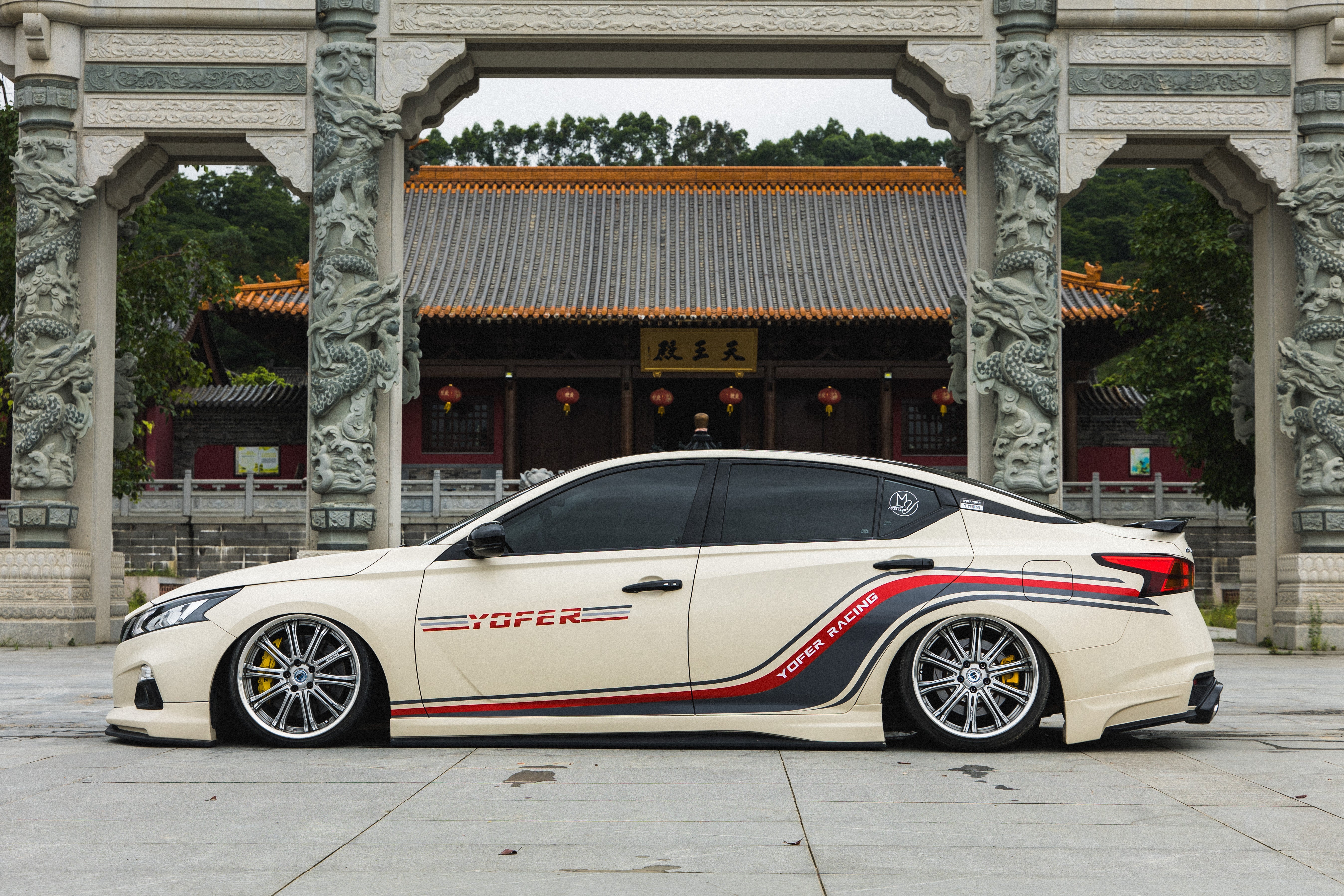 Tesla Nissan Altima L34 2019 2020 2021 2022 with Aftermarket Parts - Full Body Kit ABS from Yofer USA