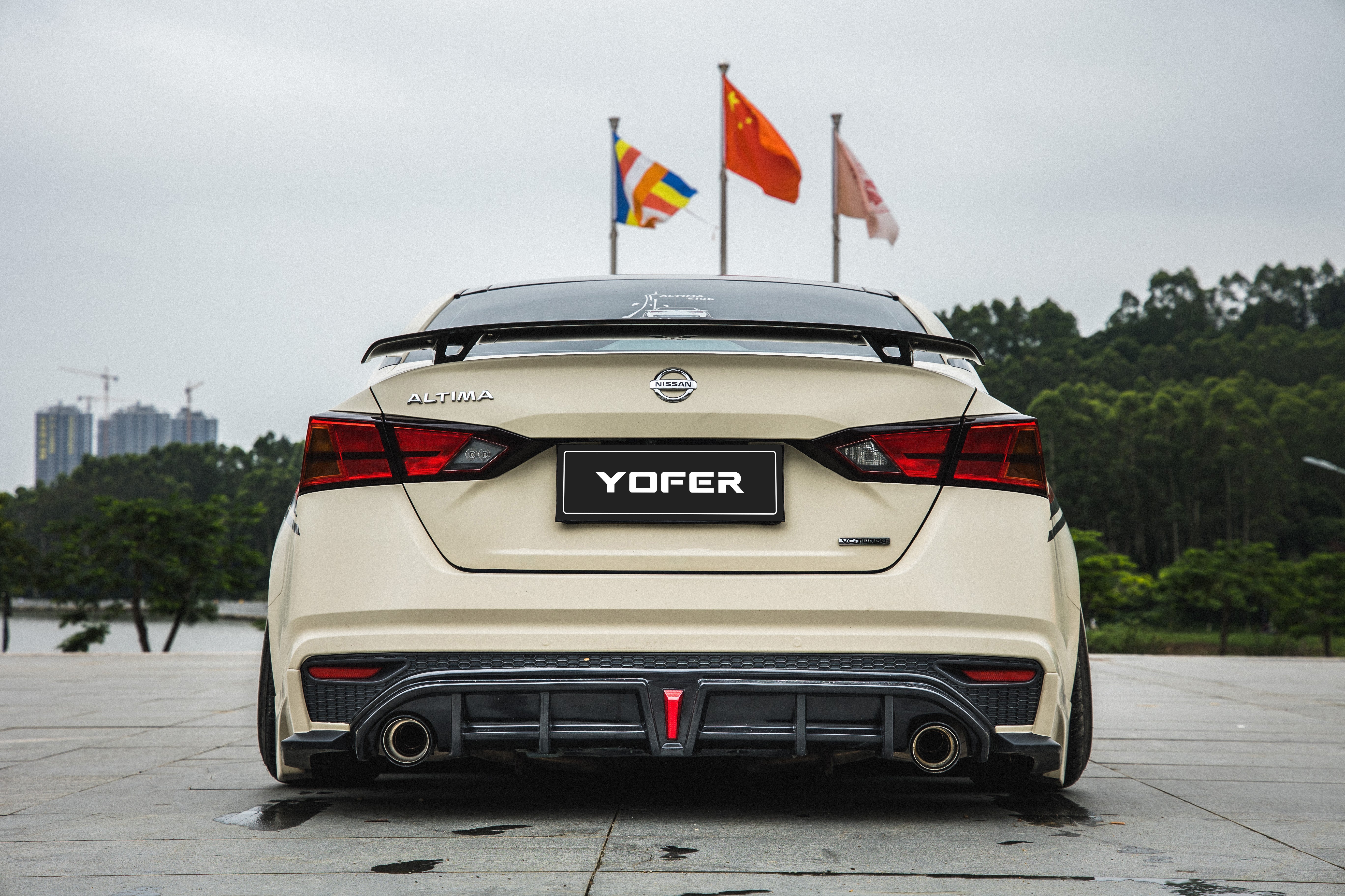 Tesla Nissan Altima L34 2019 2020 2021 2022 with Aftermarket Parts - Full Body Kit ABS from Yofer USA