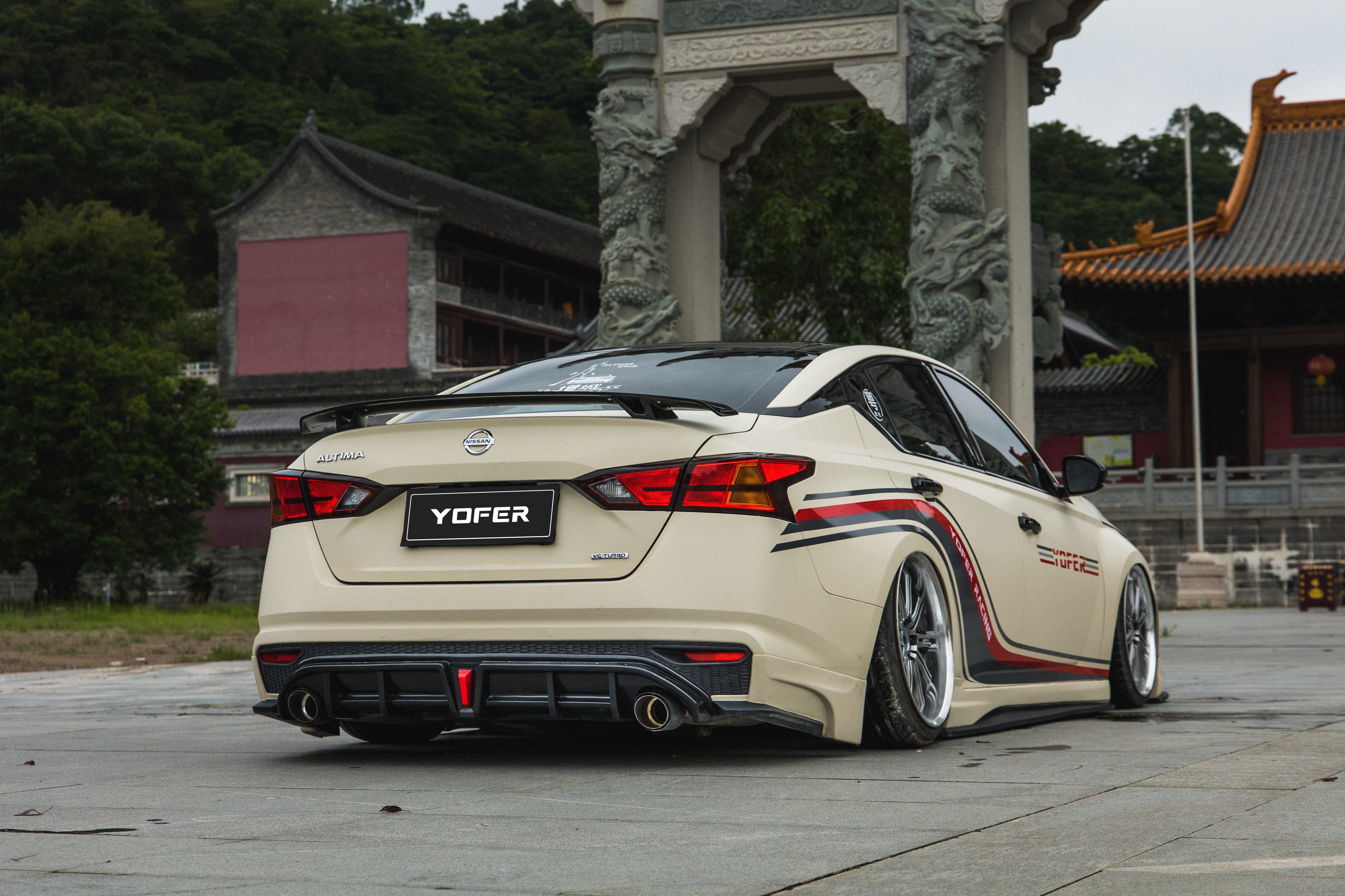 Tesla Nissan Altima L34 2019 2020 2021 2022 with Aftermarket Parts - Full Body Kit ABS from Yofer USA