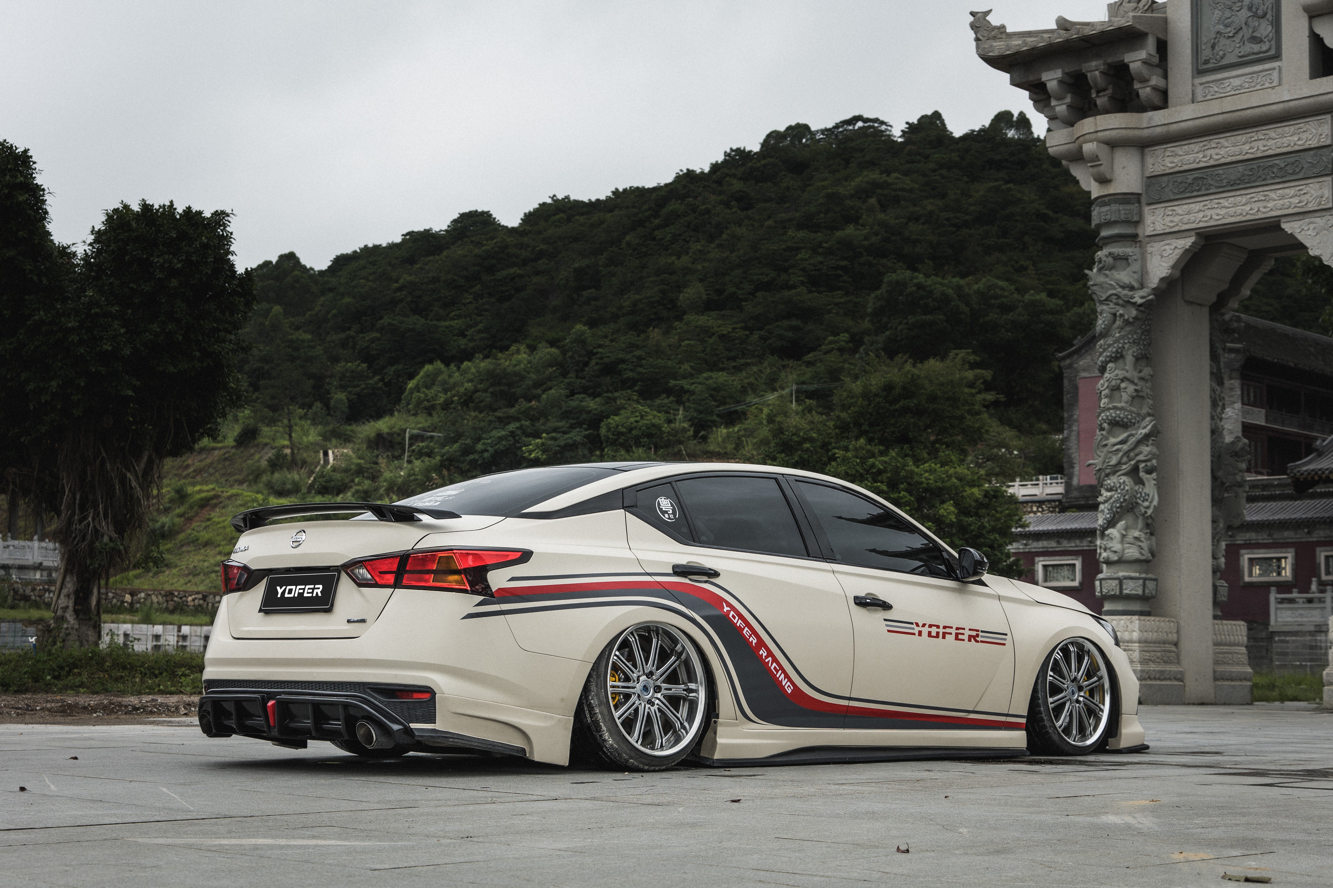 Tesla Nissan Altima L34 2019 2020 2021 2022 with Aftermarket Parts - Full Body Kit ABS from Yofer USA