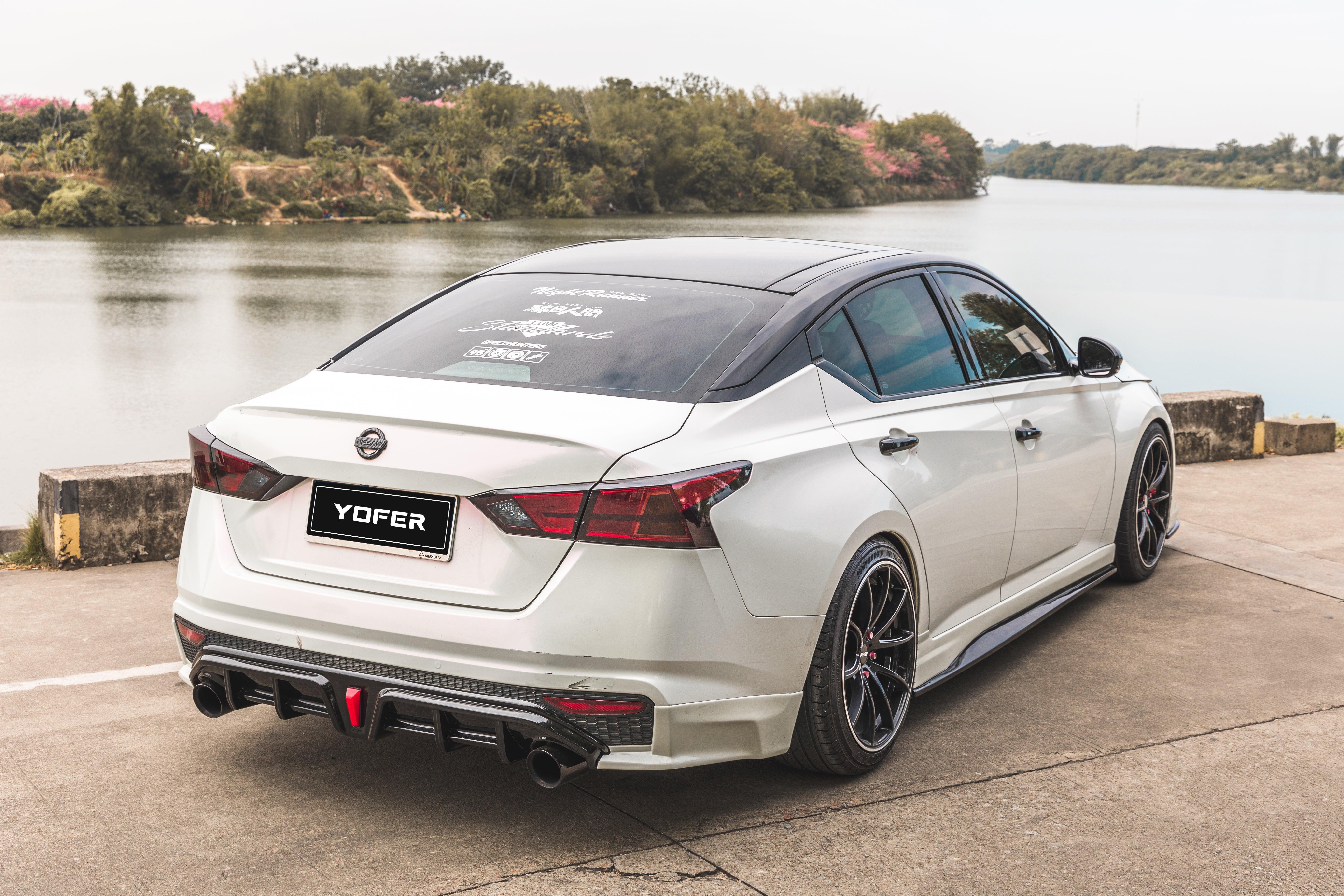 Tesla Nissan Altima L34 2019 2020 2021 2022 with Aftermarket Parts - Full Body Kit ABS from Yofer USA