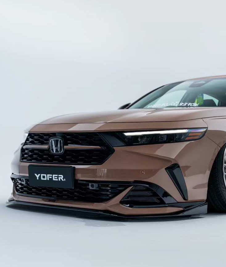 Honda Accord 11th Gen CY1 CY2 2023 2024 with Aftermarket Parts - Front Lip PP from Yofer USA