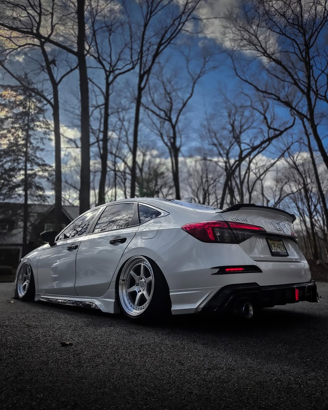 Honda Civic 11th Gen FE1 FE2 FE4 2022-ON with Aftermarket Parts - Rear Diffuser & Canards PP from Yofer USA