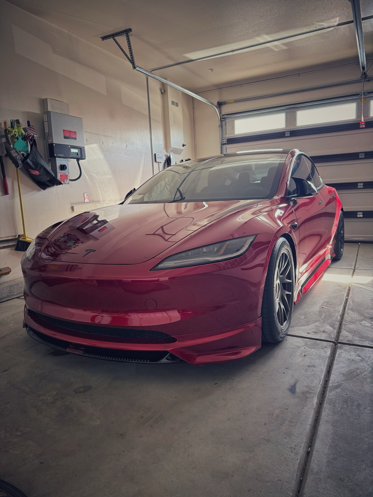 Tesla Model 3 Highland 2024 with Aftermarket Parts - Front Lip Splitter ABS & PP from Yofer USA