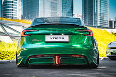 Tesla Model 3 Highland / Performance 2024-ON with Aftermarket Parts - V2 Style Rear Diffuser & Canards PP from Yofer USA