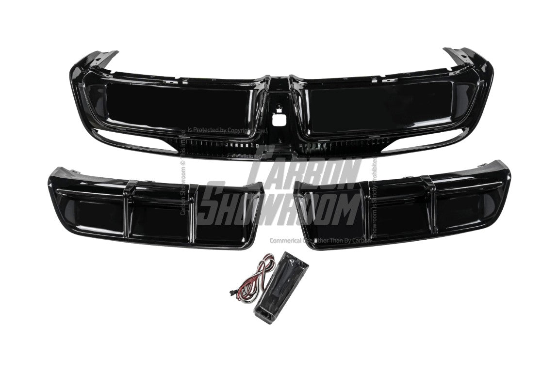 Tesla Model 3 Highland / Performance 2024 with Aftermarket Parts - V1 Sports Rear Diffuser & Canards PP from Yofer USA