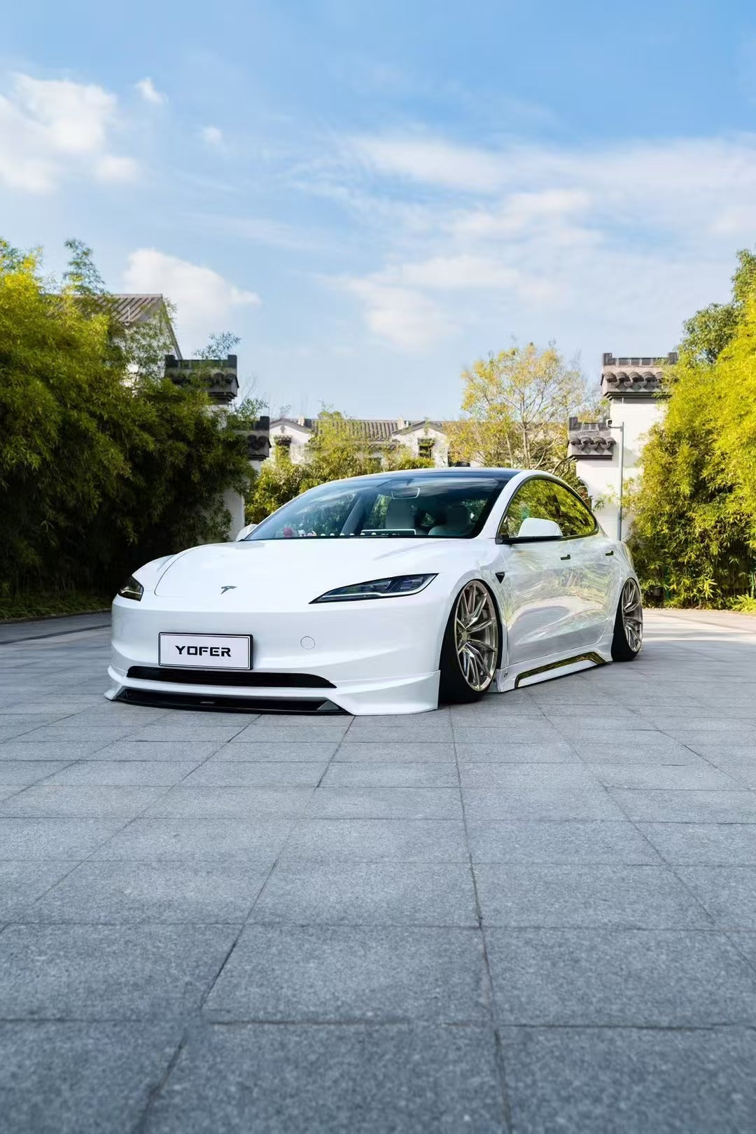 Tesla Model 3 Highland / Performance 2024 with Aftermarket Parts - Side Skirts ABS+PP from Yofer USA