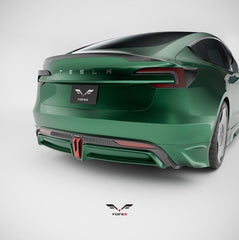 Tesla Model 3 Highland / Performance 2024-ON with Aftermarket Parts - Rear Spoiler Pre-preg Carbon Fiber / ABS from Yofer USA