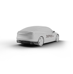 Tesla Model 3 Highland / Performance 2024 with Aftermarket Parts - V2 Rear Diffuser & Canards PP from Yofer USA