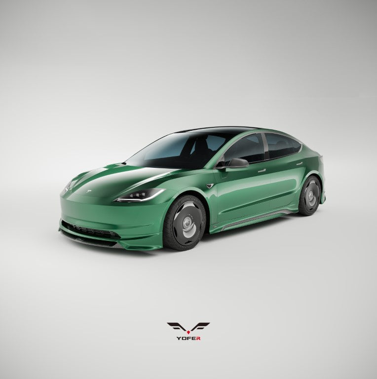 Tesla Model 3 Highland / Performance 2024 with Aftermarket Parts - Side Skirts ABS /PP from Yofer USA