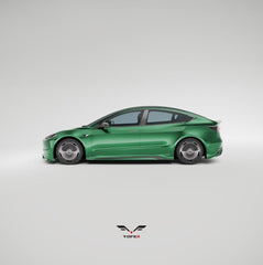 Tesla Model 3 Highland / Performance 2024 with Aftermarket Parts - Side Skirts ABS /PP from Yofer USA