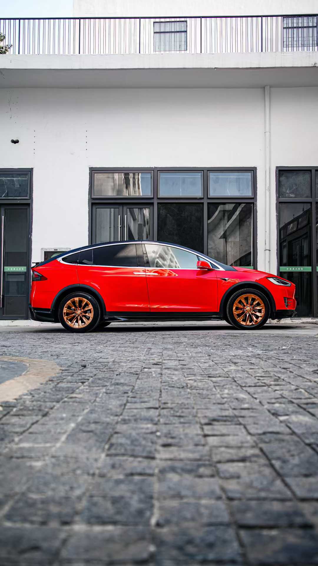 Tesla Model X Performance / Standard Range / P100D / P90D / Long Range Plus / 100D / 90D / 75D / 70D 2016 2017 2018 2019 2020 2021 with Aftermarket Parts - Side Skirts PP from Yofer USA