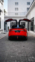 Tesla Model X Performance / Plaid / Standard Range / P100D / P90D / Long Range Plus / Base / 100D / 90D / 75D / 70D 2016-2021 with Aftermarket Parts - Rear Diffuser PP from Yofer USA