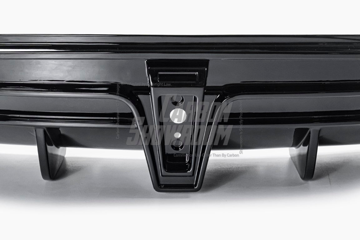 Tesla Model X Performance / Plaid / Standard Range / P100D / P90D / Long Range Plus / Base / 100D / 90D / 75D / 70D 2016-ON with Aftermarket Parts - Rear Diffuser PP from Yofer USA
