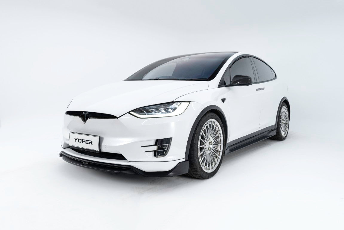 Tesla Model X Performance / Standard Range / P100D / P90D / Long Range Plus / 100D / 90D / 75D / 70D 2016 2017 2018 2019 2020 2021 with Aftermarket Parts - Front Lip PP from Yofer USA