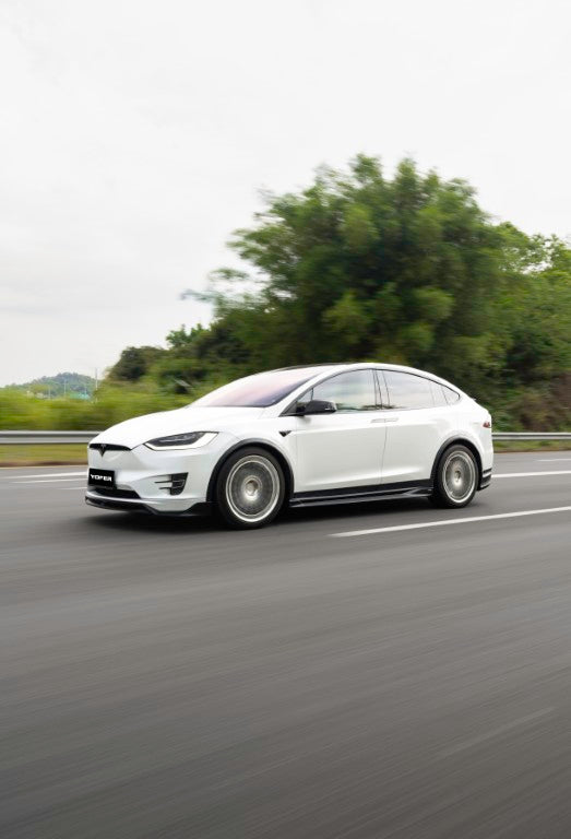 Tesla Model X Performance / Standard Range / P100D / P90D / Long Range Plus / 100D / 90D / 75D / 70D 2016 2017 2018 2019 2020 2021 with Aftermarket Parts - Full Body Kit Package PP from Yofer USA