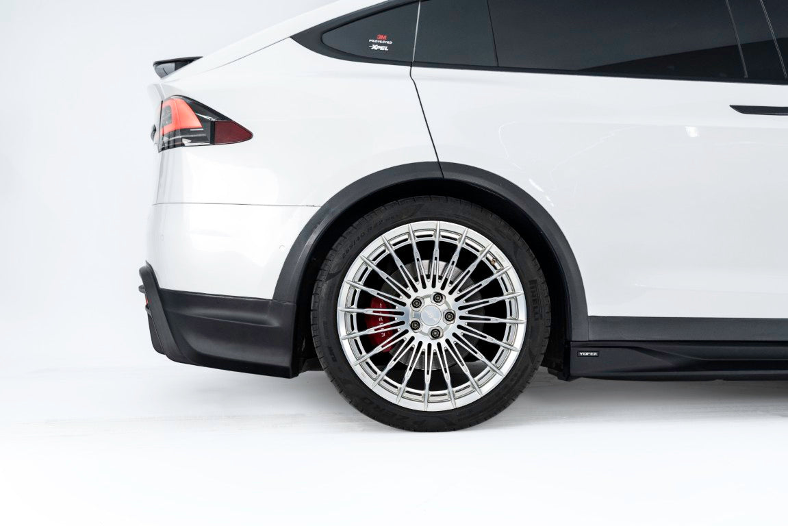 Tesla Model X Performance / Plaid / Standard Range / P100D / P90D / Long Range Plus / Base / 100D / 90D / 75D / 70D 2016-2021 with Aftermarket Parts - Rear Diffuser PP from Yofer USA
