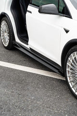 Tesla Model X Performance / Standard Range / P100D / P90D / Long Range Plus / 100D / 90D / 75D / 70D 2016 2017 2018 2019 2020 2021 with Aftermarket Parts - Side Skirts PP from Yofer USA