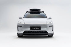 Tesla Model Y Juniper 2026-ON with Aftermarket Parts - Loong Flames Pro Front Lip PP Polypropylene from Yofer USA