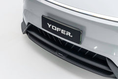 Tesla Model Y Juniper 2026-ON with Aftermarket Parts - Loong Flames Pro Front Lip PP Polypropylene from Yofer USA